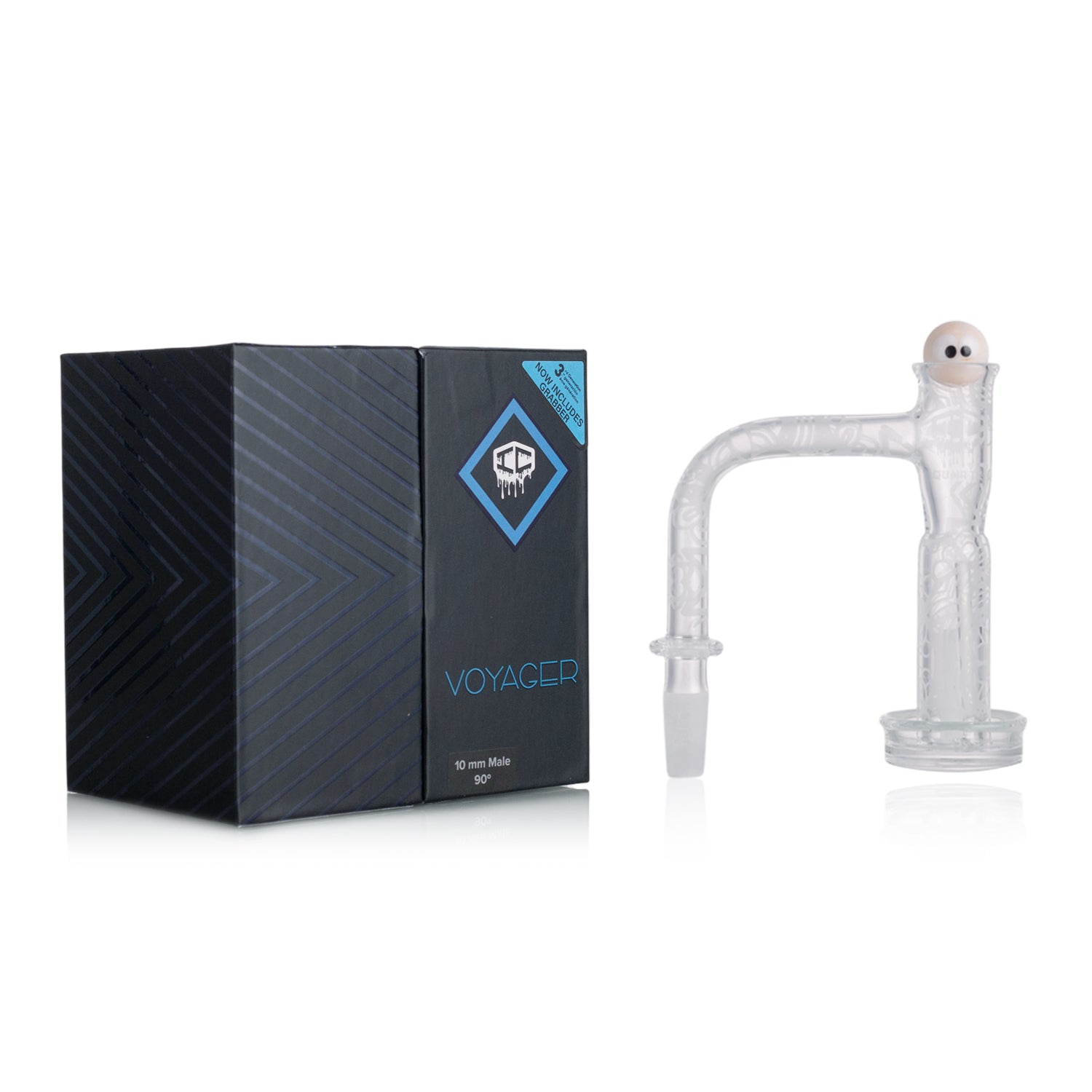 IC Quartz - Voyager 3rd Gen | 10mm 90D Banger | Includes Carb Cap, Terp balls | 5 Colors