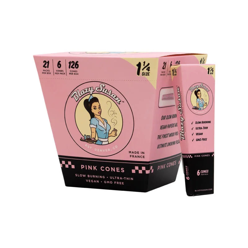 BLAZYSUSAN CONES - 1-1/4 SIZE | 21 Pack Per Box | 6 Cones/pack | 126 Cones/Box