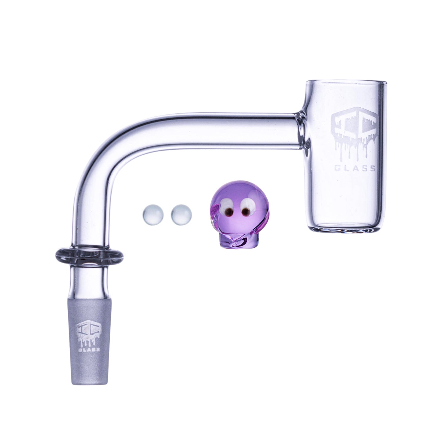 IC Glass - Extended | 10mm 90D Quartz Banger | 5 Colors