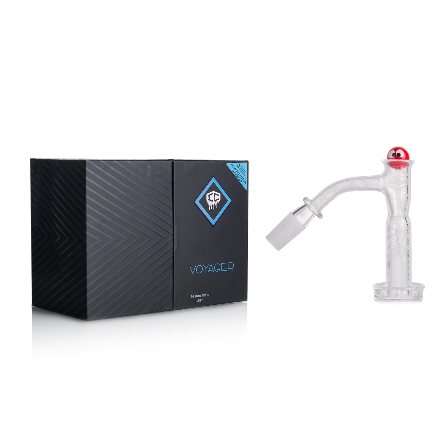 IC Quartz - Voyager 3rd Gen | 14mm 45D Banger | Includes Carb Cap, Terp balls | 5 Colors Main image
