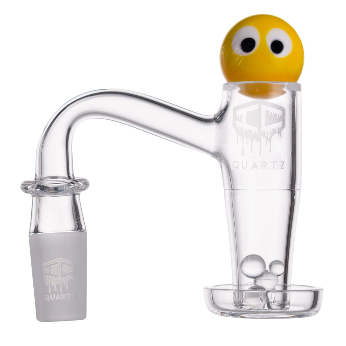 IC GLASS - CELESTIAL | 14MM  Male Quartz Banger with carb cap and Terp Balls | ICQ1064