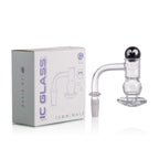 IC Glass - Ice River | 10mm 90D Quartz Banger | Includes Carb Cap, Terp Balls & Sticker | 5 Colors