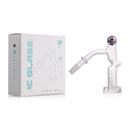 IC Glass - Columbia | 10mm 45D Quartz Banger | ncludes Carb Cap, Terp Balls | 5 Colors