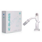 IC Glass - Columbia  | 14mm 45° Quartz Banger | Includes Carb Cap, Terp Balls & Sticker | 5 Colors