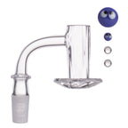 IC Glass - Carbon | 14mm 90D Quartz Banger | Includes Terp Ball Grabber  | 5 Colors