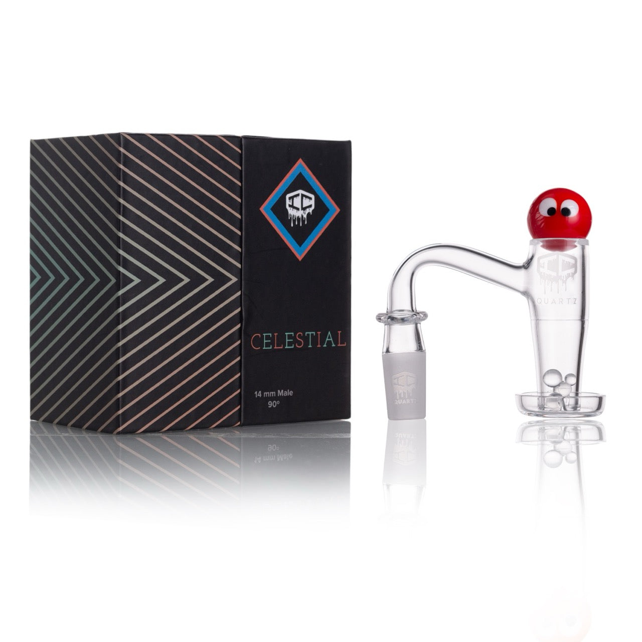 IC Quartz - Celestial | 14mm Banger | Includes Carb Cap and Terp Balls | 6 colors