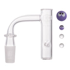 IC Glass - Bering | 14mm 90D Quartz Banger | Includes Carb Cap & Terp Balls | 5 Colors