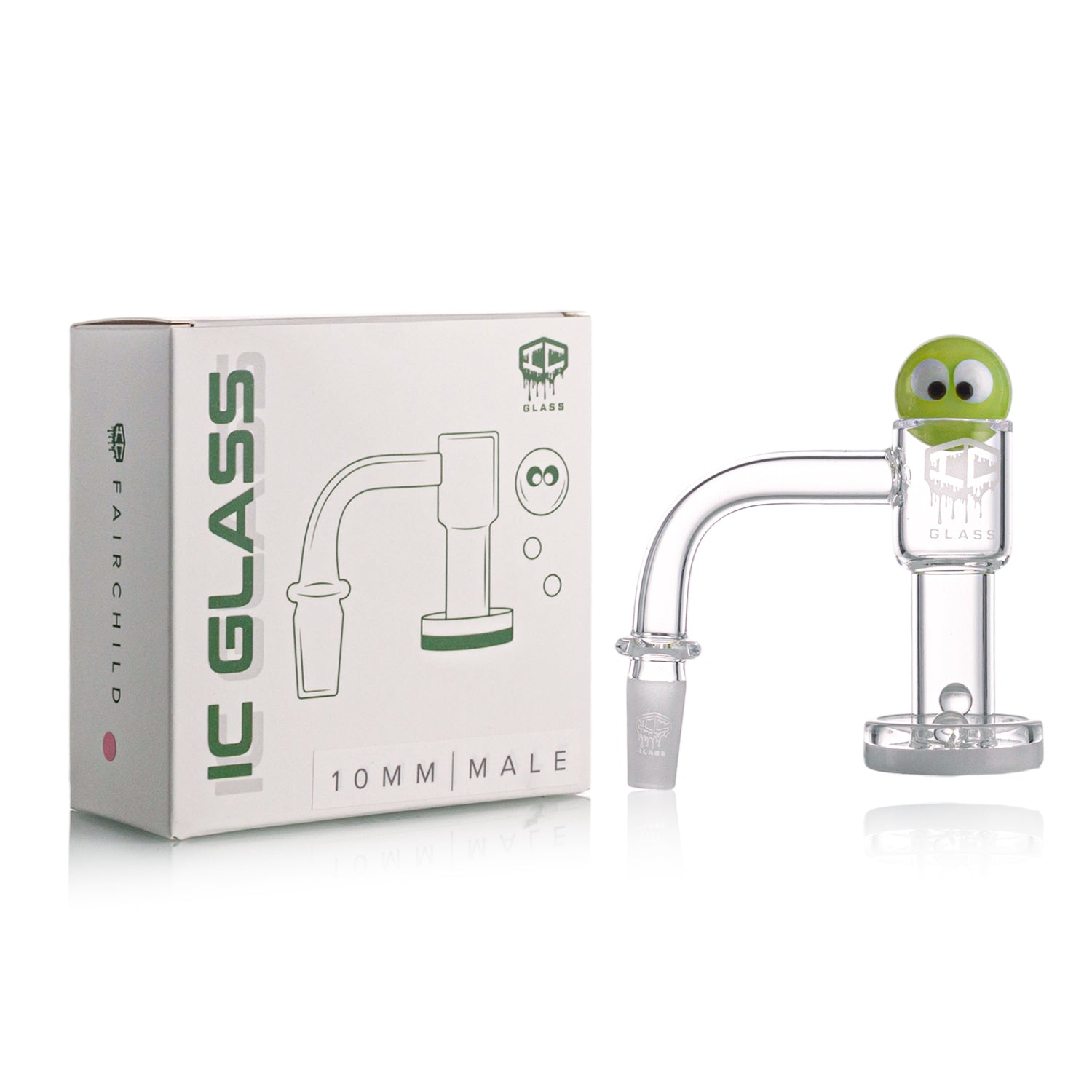 IC Glass Fairchild 10mm 90° Quartz Banger Set – Wholesale Dab Accessory Kit
