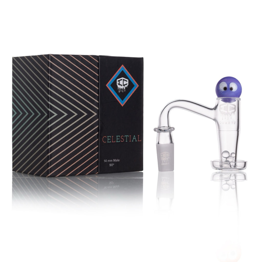 IC Quartz - Celestial | 14mm Banger | Includes Carb Cap and Terp Balls | 6 colors