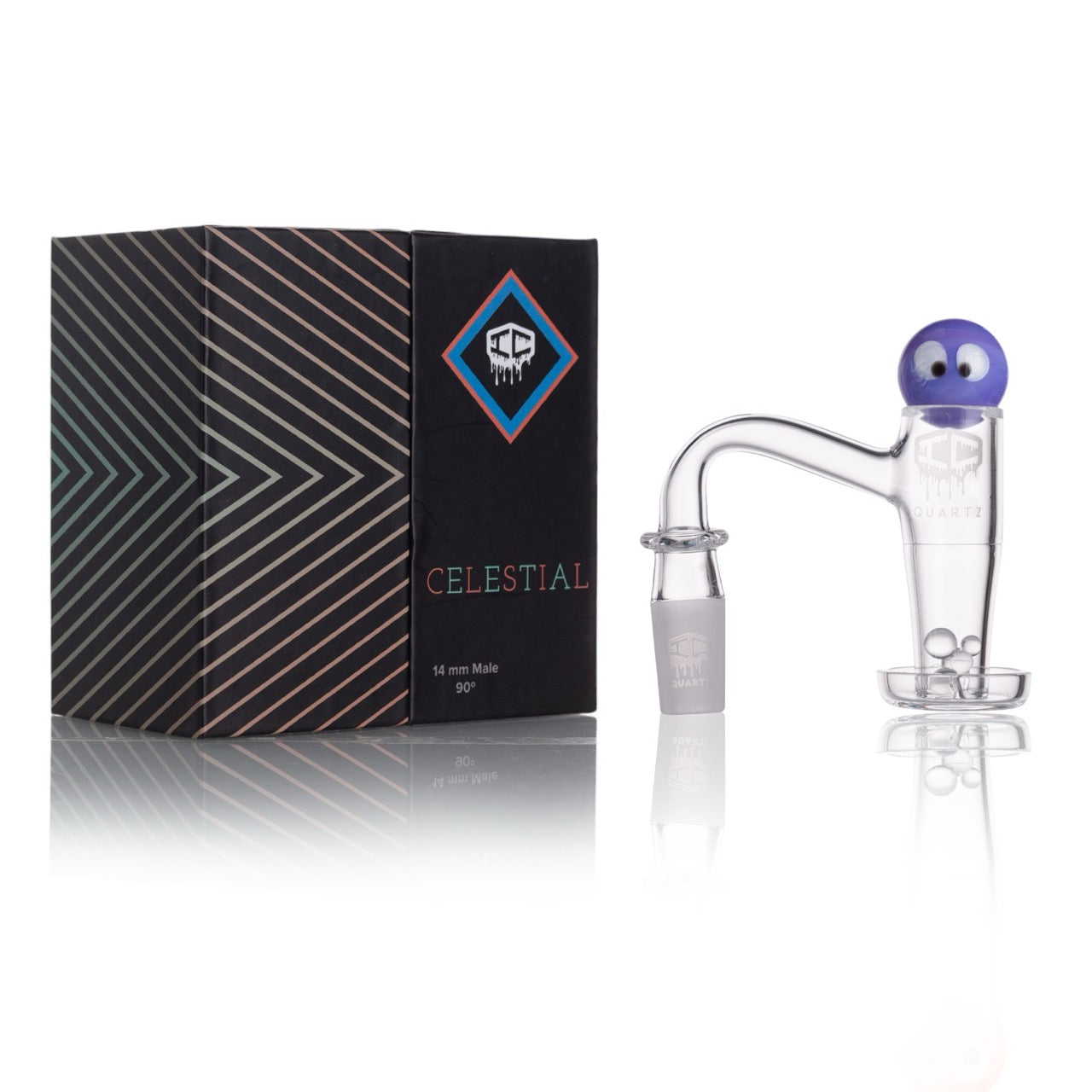 IC Quartz - Celestial | 14mm Banger | Includes Carb Cap and Terp Balls | 6 colors