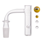 IC Glass - Bering | 14mm 90D Quartz Banger | Includes Carb Cap & Terp Balls | 5 Colors