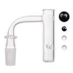 IC Glass - Bering | 14mm 90D Quartz Banger | Includes Carb Cap & Terp Balls | 5 Colors