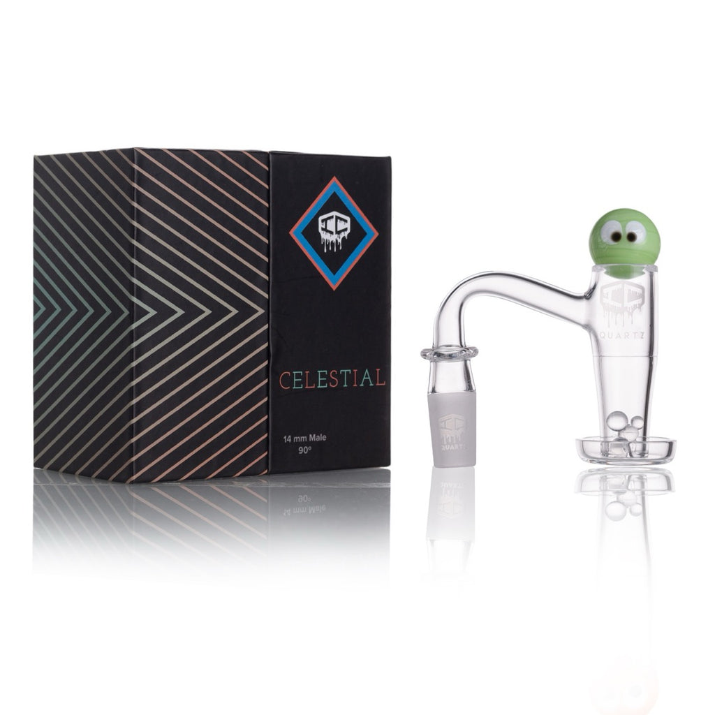 IC Quartz - Celestial | 14mm Banger | Includes Carb Cap and Terp Balls | 6 colors