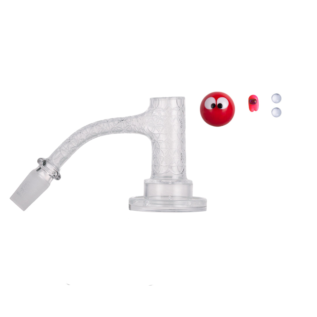 IC GLASS - QUASAR | ICQ1038-14M45 |3rd Generation, Premium Quartz Banger | FULL WELD| 3Colors |