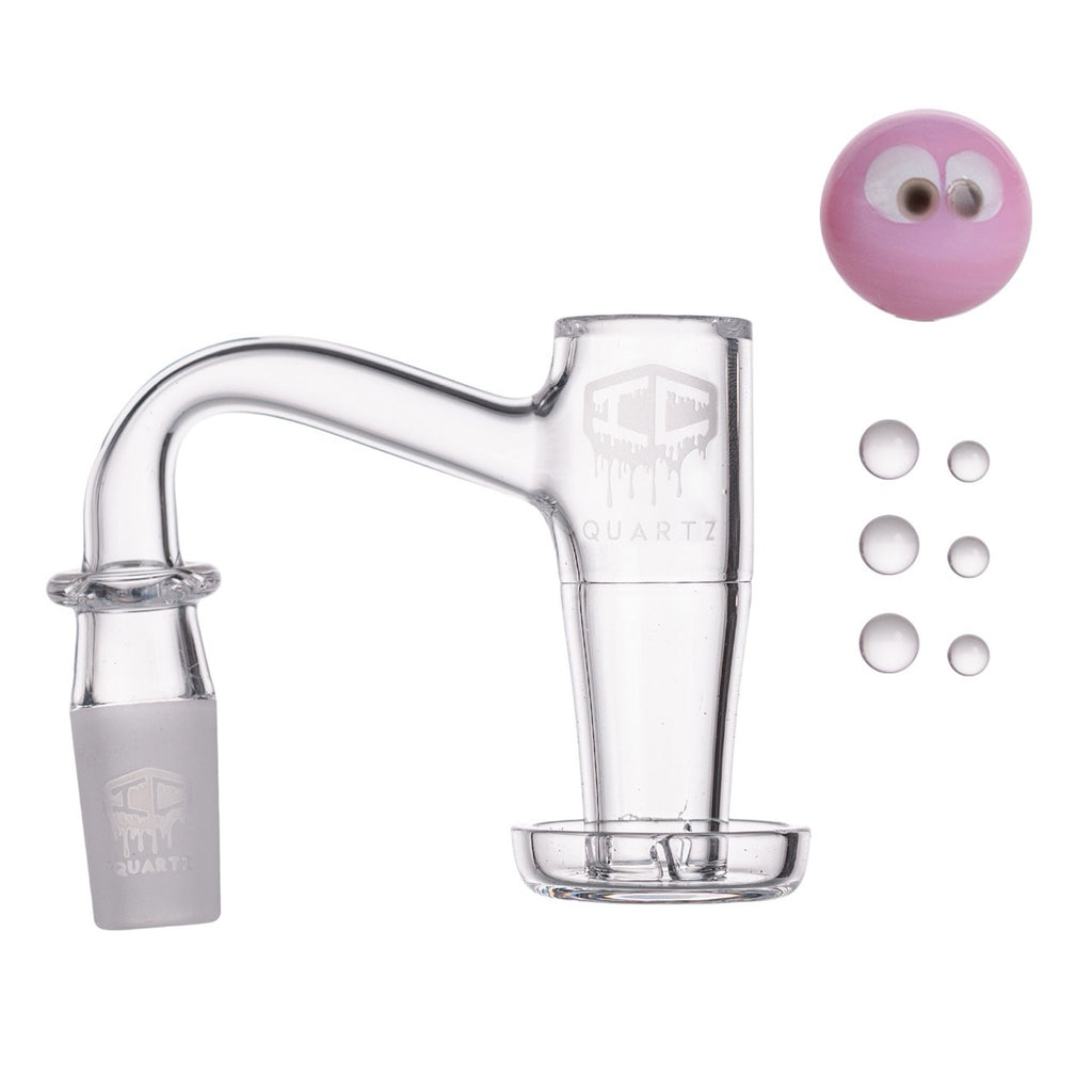 IC Quartz - Celestial | 14mm Banger | Includes Carb Cap and Terp Balls | 6 colors