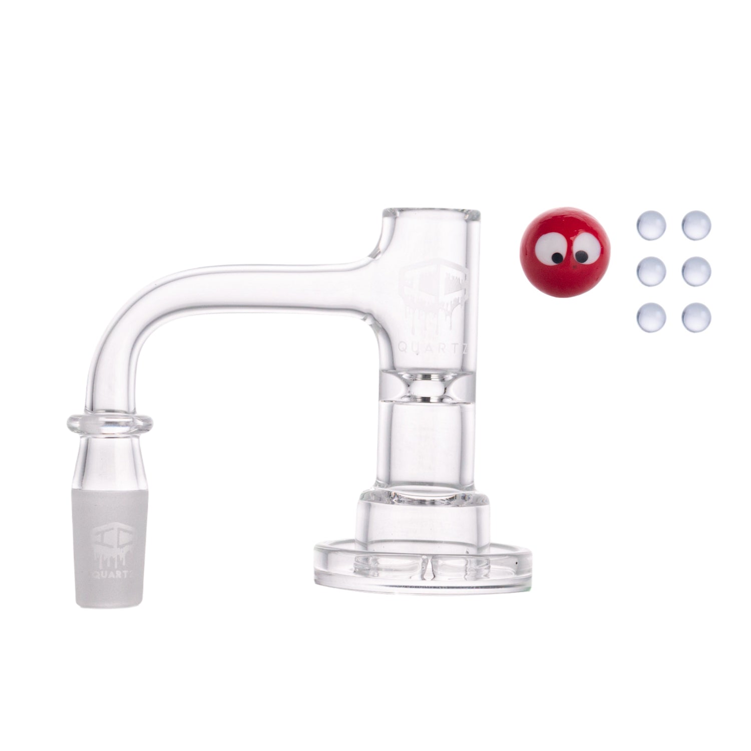 IC Glass - Haze | 14mm Male 90° Quartz Banger (ICQ1106)
