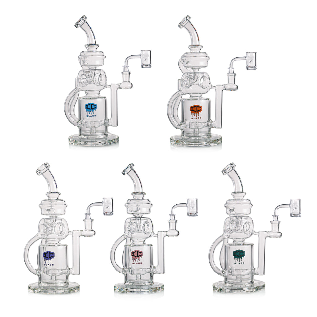 IC GLASS - Premium Design recycler with fab egg perc and multi tube functional