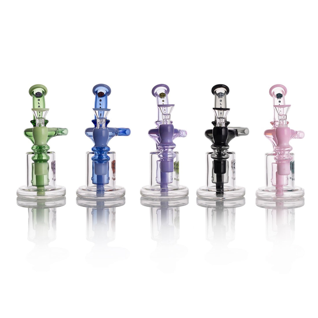 IC GLASS - Mini Recycler with clear and milky  tone