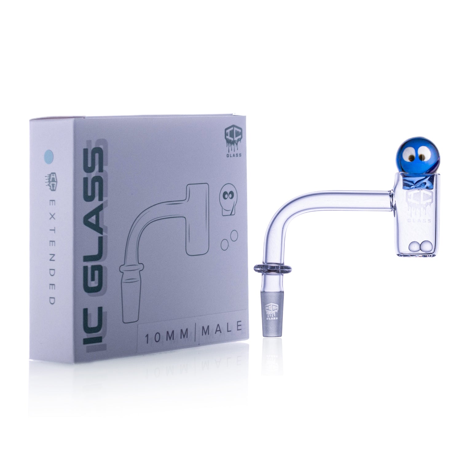 IC Glass - Extended | 10mm 90D Quartz Banger | 5 Colors