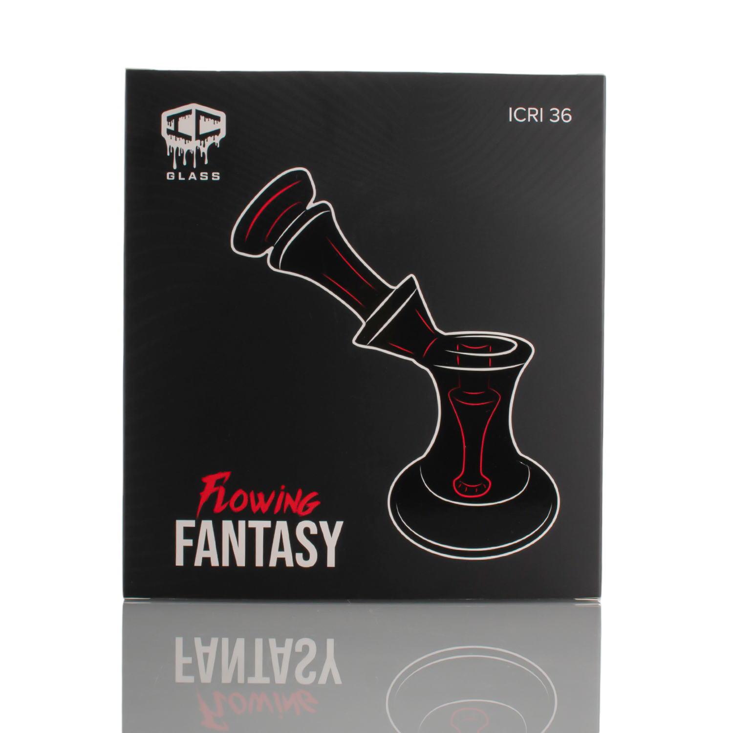 IC Glass - Flowing Fantasy | Includes long neck Banger | 6 "