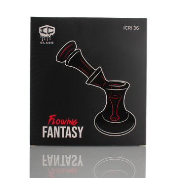 IC Glass - Flowing Fantasy | Includes long neck Banger | 6 "