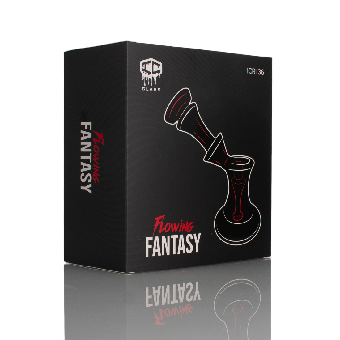 IC Glass - Flowing Fantasy | Includes long neck Banger | 6 "