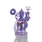 IC Glass 5.5 Inch Waterpipe with Flower Inside – Assorted Colors Wholesale Smoking Accessories
