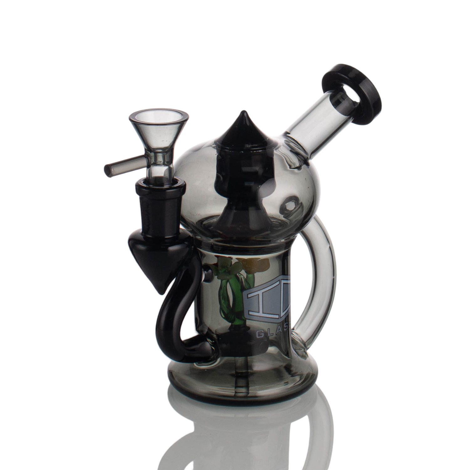 IC Glass 5.5 Inch Waterpipe with Flower Inside – Assorted Colors Wholesale Smoking Accessories