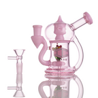 IC Glass 5.5 Inch Waterpipe with Flower Inside – Assorted Colors Wholesale Smoking Accessories