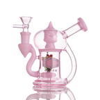 IC Glass 5.5 Inch Waterpipe with Flower Inside – Assorted Colors Wholesale Smoking Accessories