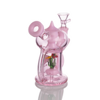 IC Glass 5.5 Inch Waterpipe with Flower Inside – Assorted Colors Wholesale Smoking Accessories