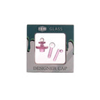 IC GLASS - Dual Opal Designer Carb Cap Set 10pcs/Box Assorted