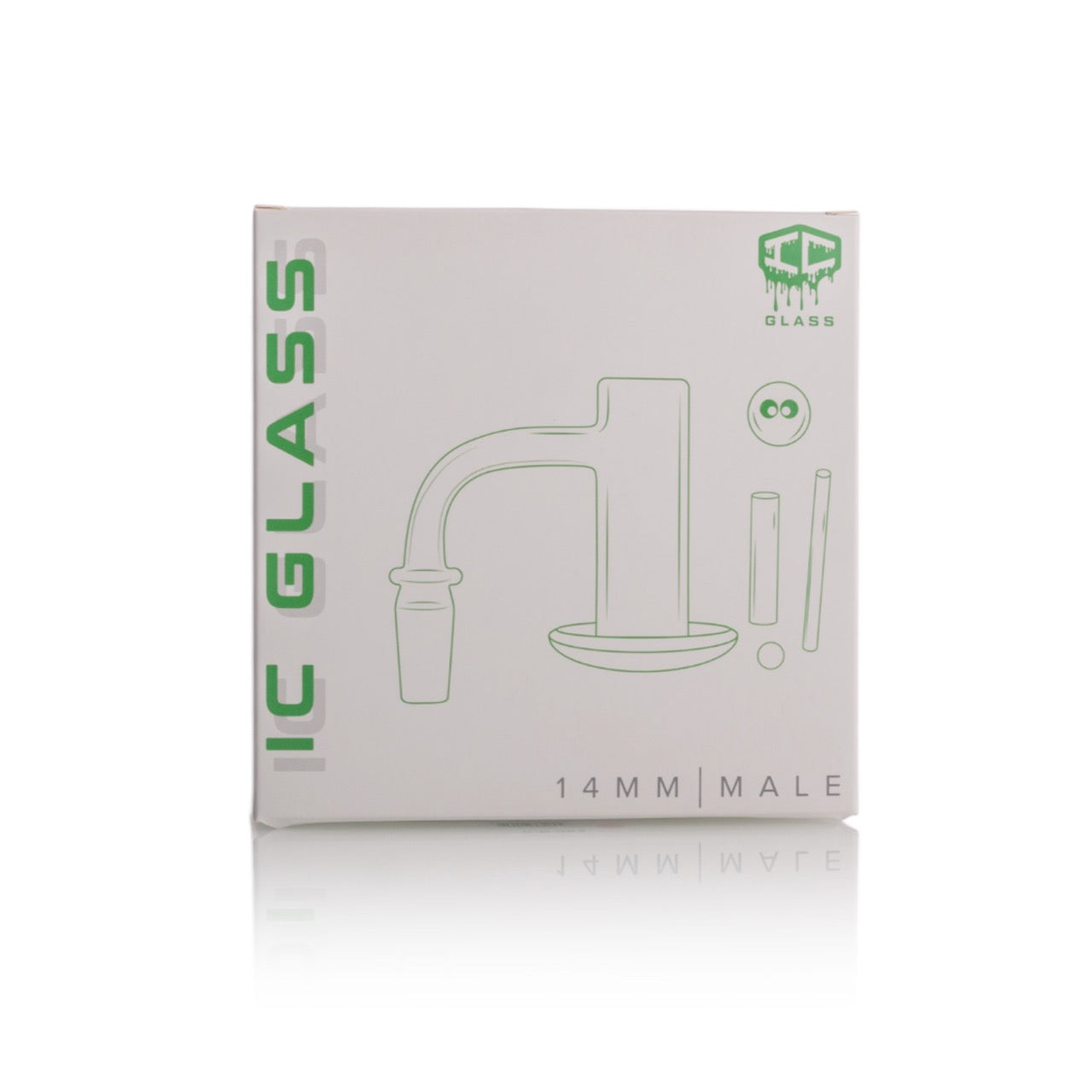 IC Glass - Tahoma Premium Quartz Banger  | 14MM 90D Quartz Banger | with Carb Cap & Terp Ball Grabber | 5 Colors