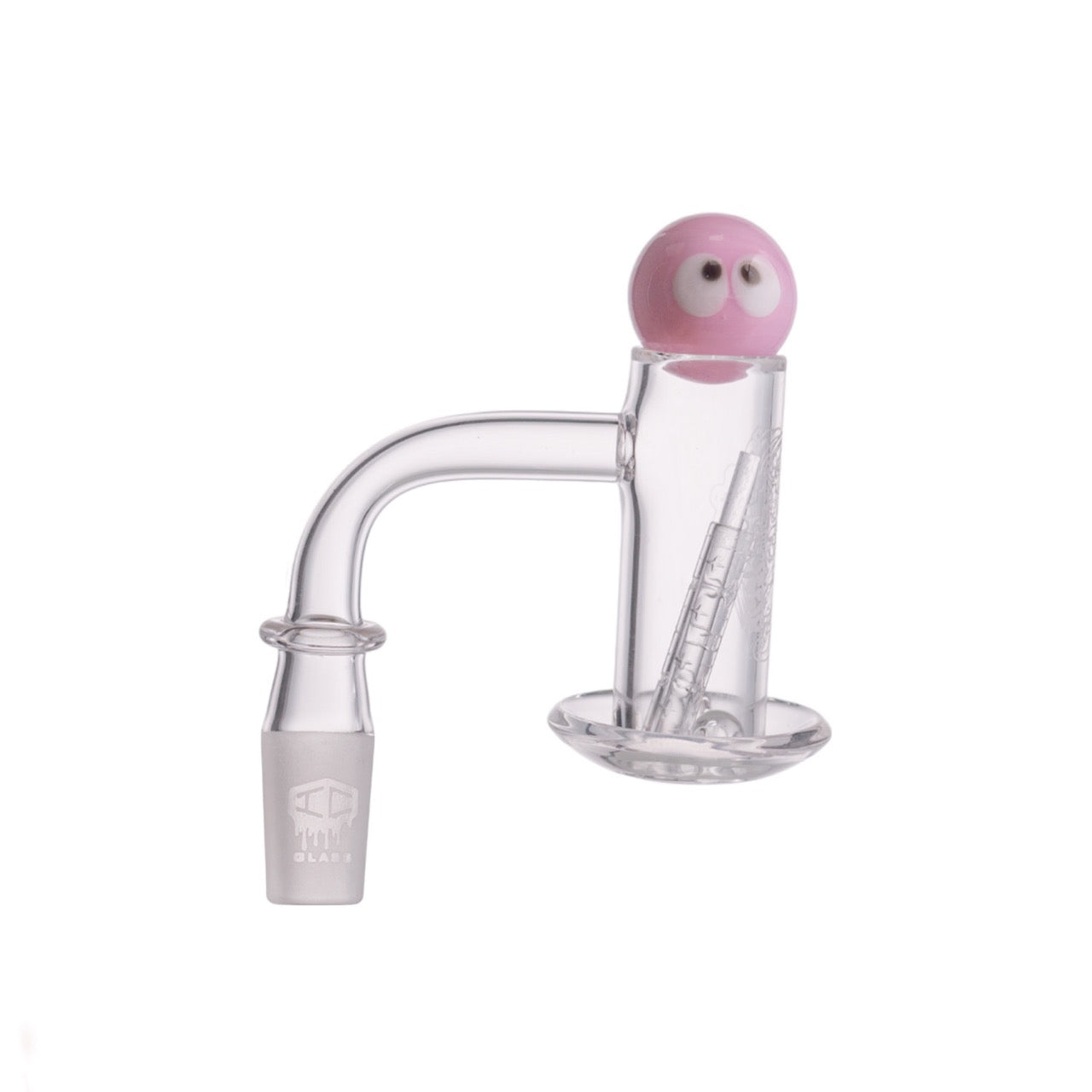 IC Glass - Tahoma Premium Quartz Banger  | 14MM 90D Quartz Banger | with Carb Cap & Terp Ball Grabber | 5 Colors