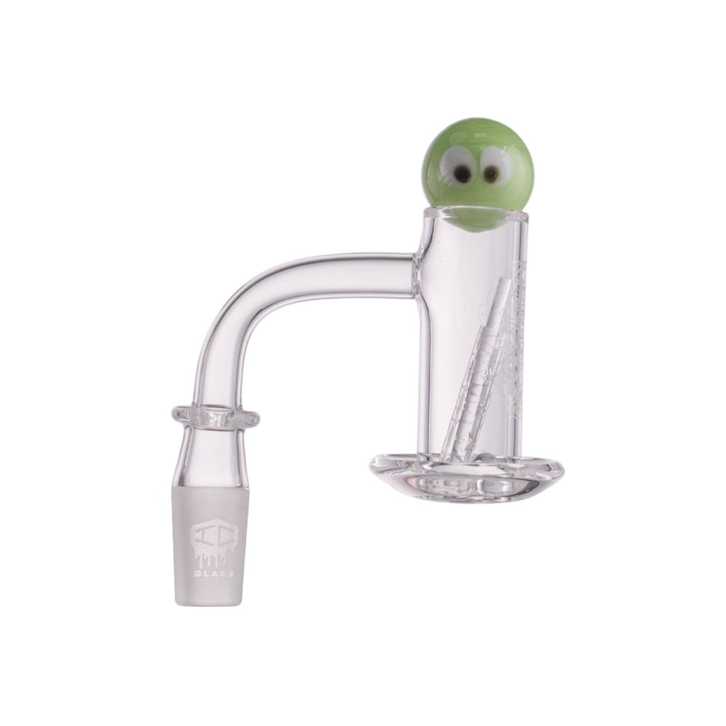 IC Glass - Tahoma Premium Quartz Banger  | 14MM 90D Quartz Banger | with Carb Cap & Terp Ball Grabber | 5 Colors