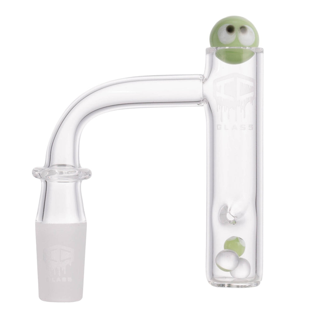 IC Glass - Bering | 14mm 90D Quartz Banger | Includes Carb Cap & Terp Balls | 5 Colors