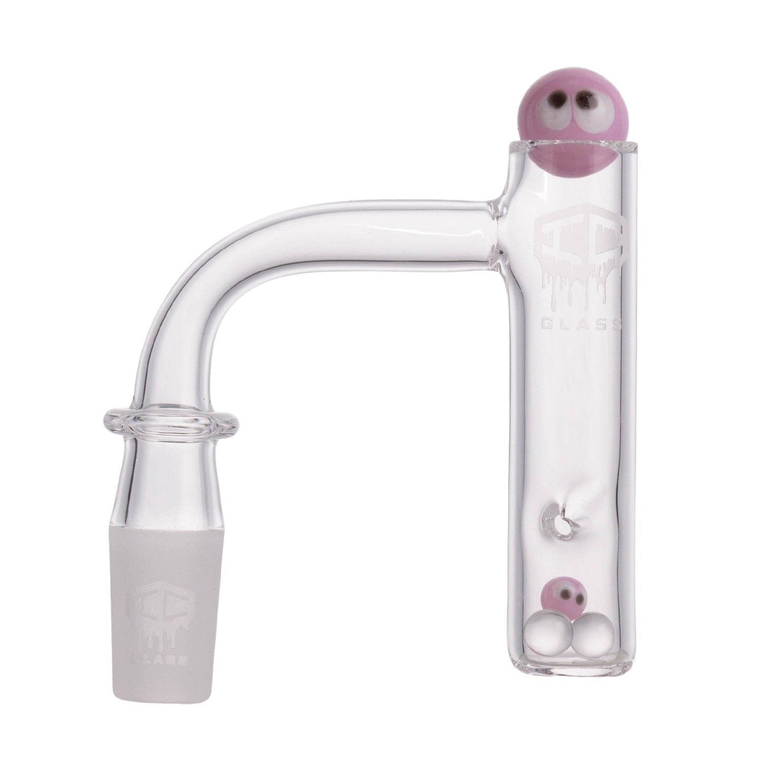 IC Glass - Bering | 14mm 90D Quartz Banger | Includes Carb Cap & Terp Balls | 5 Colors