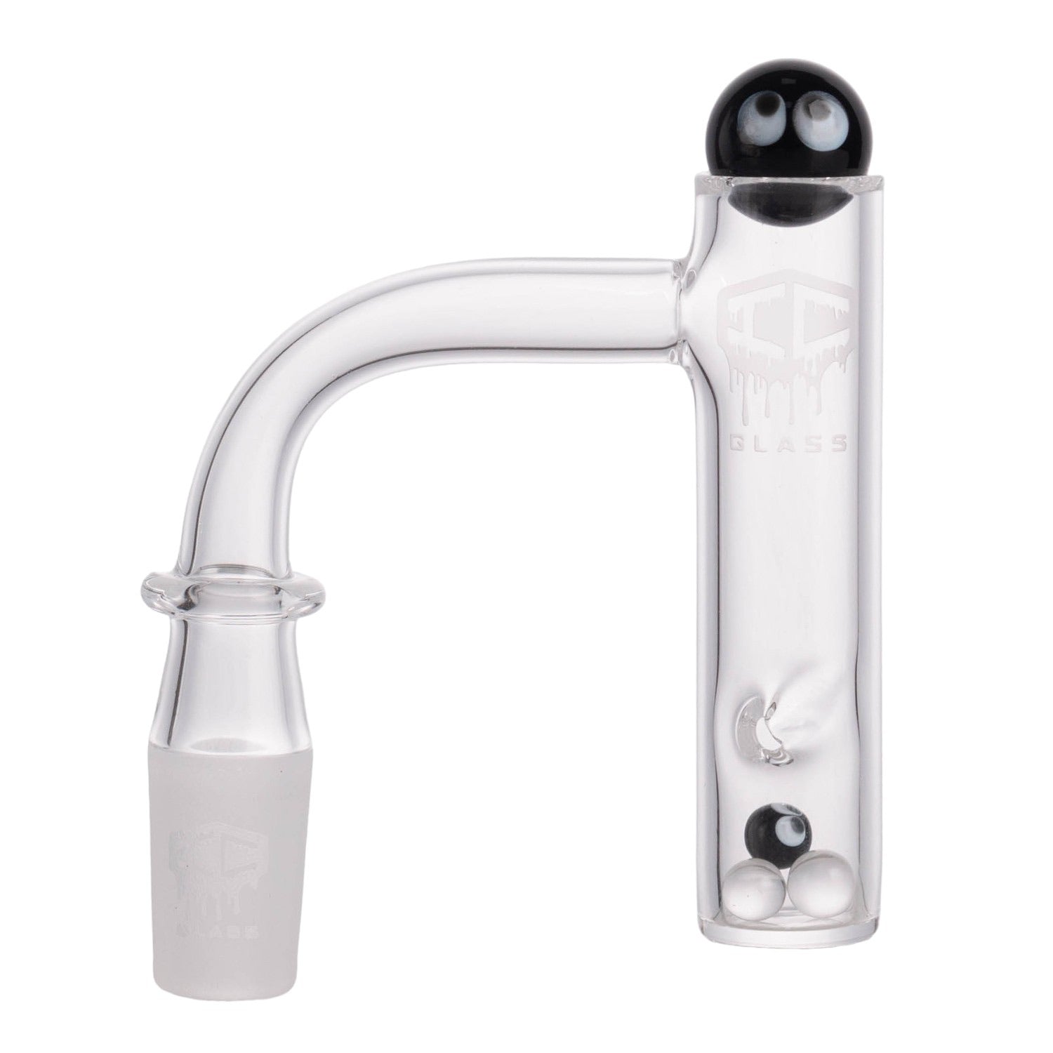 IC Glass - Bering | 14mm 90D Quartz Banger | Includes Carb Cap & Terp Balls | 5 Colors