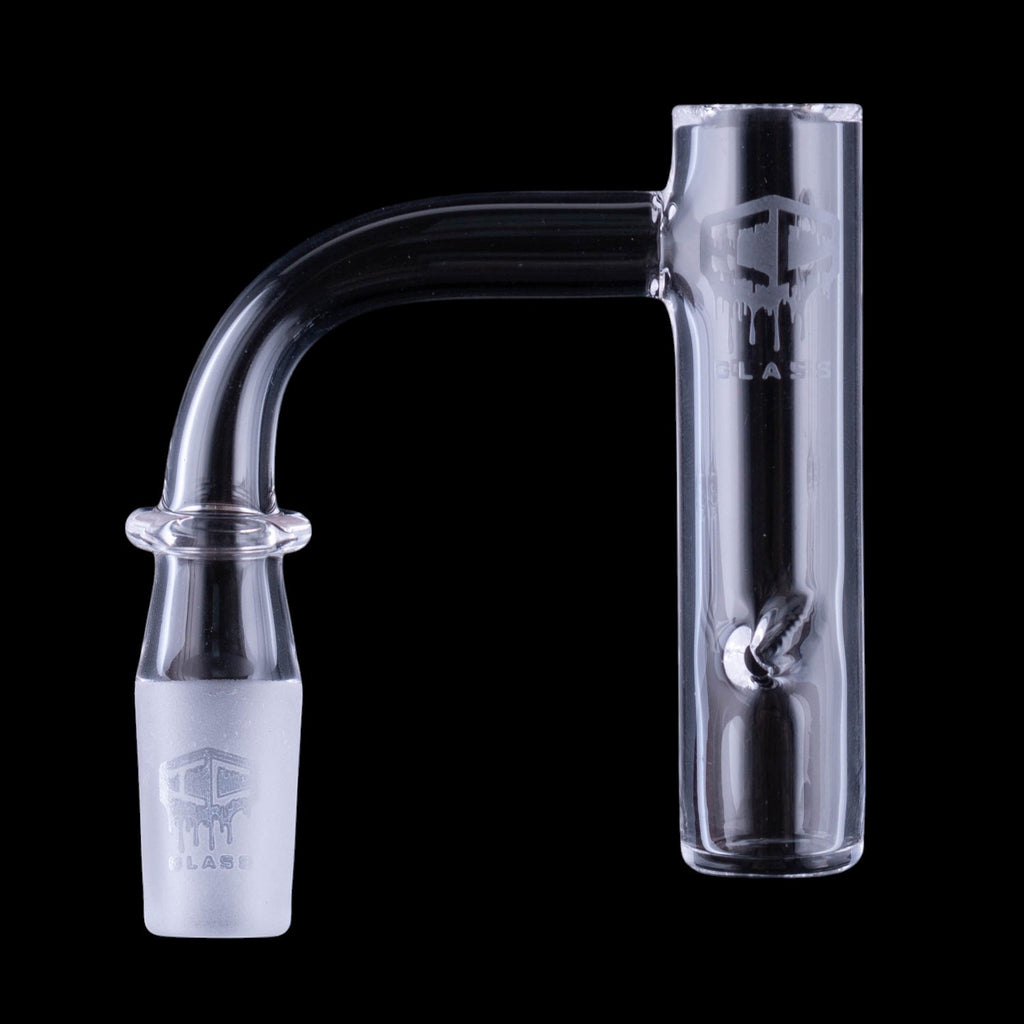IC Glass - Bering | 14mm 90D Quartz Banger | Includes Carb Cap & Terp Balls | 5 Colors