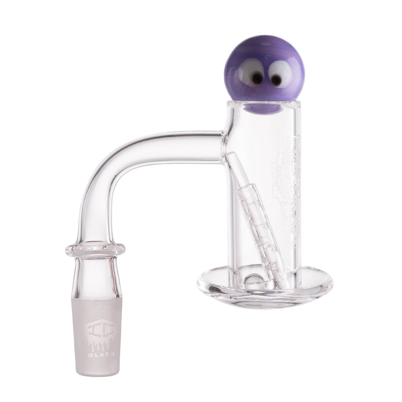 IC Glass - Tahoma Premium Quartz Banger  | 14MM 90D Quartz Banger | with Carb Cap & Terp Ball Grabber | 5 Colors