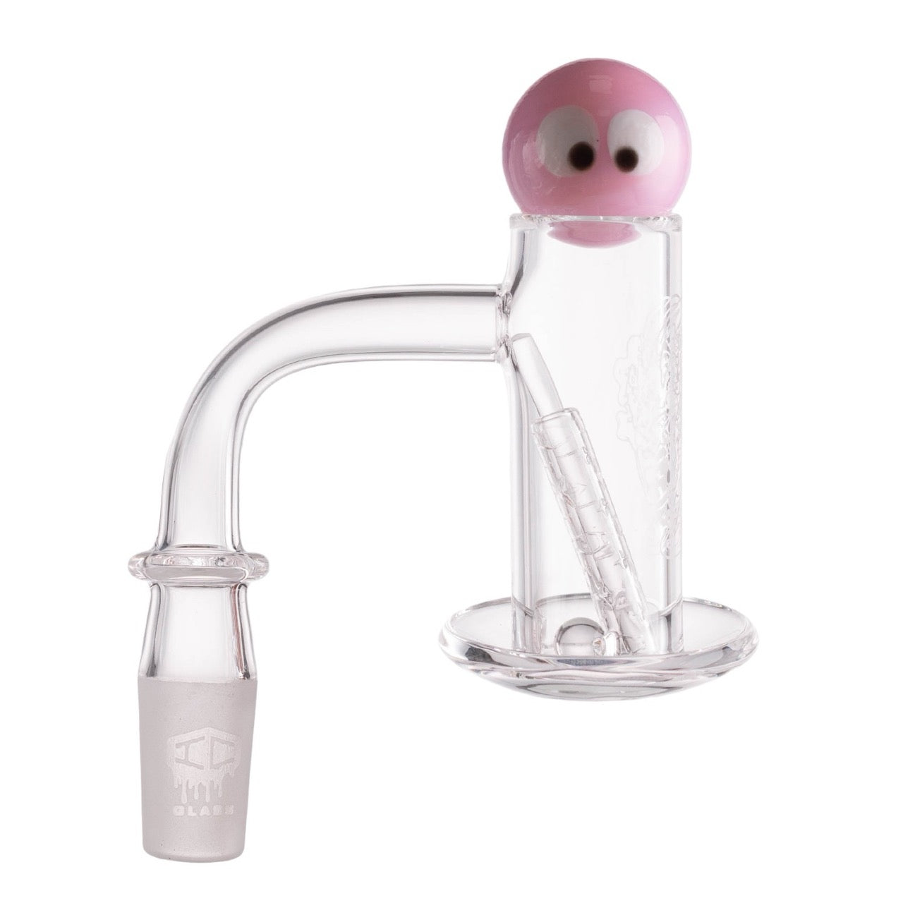 IC Glass - Tahoma Premium Quartz Banger  | 14MM 90D Quartz Banger | with Carb Cap & Terp Ball Grabber | 5 Colors