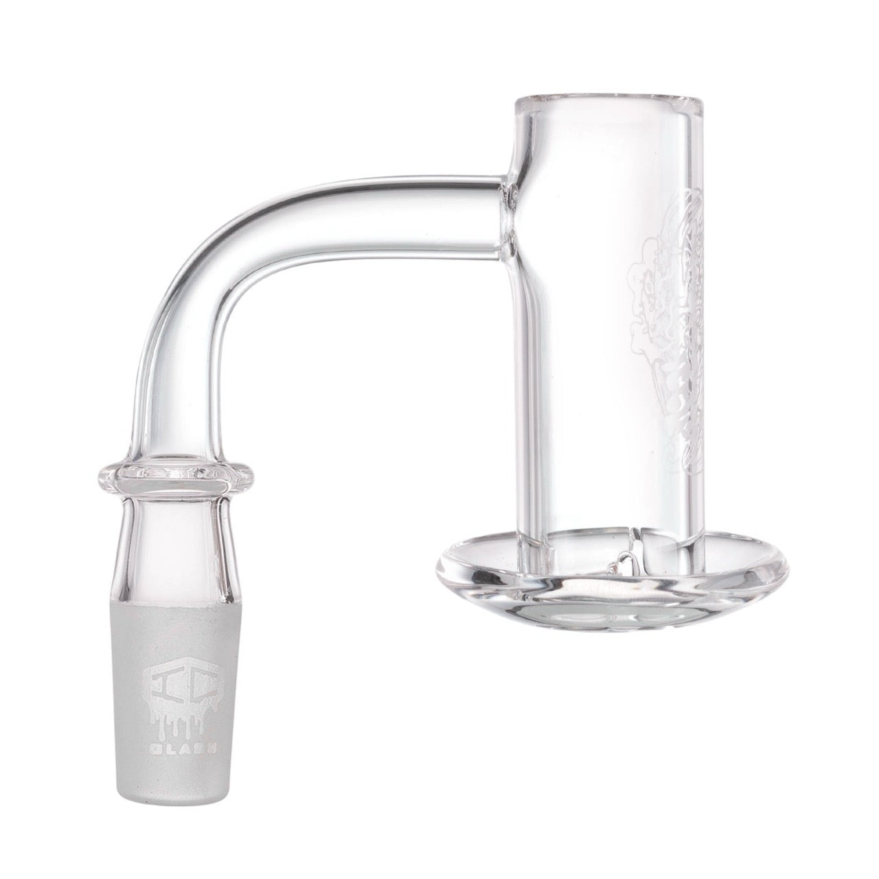 IC Glass - Tahoma Premium Quartz Banger  | 14MM 90D Quartz Banger | with Carb Cap & Terp Ball Grabber | 5 Colors