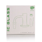 IC Glass - Tahoma Premium Quartz Banger  | 14MM 90D Quartz Banger | with Carb Cap & Terp Ball Grabber | 5 Colors