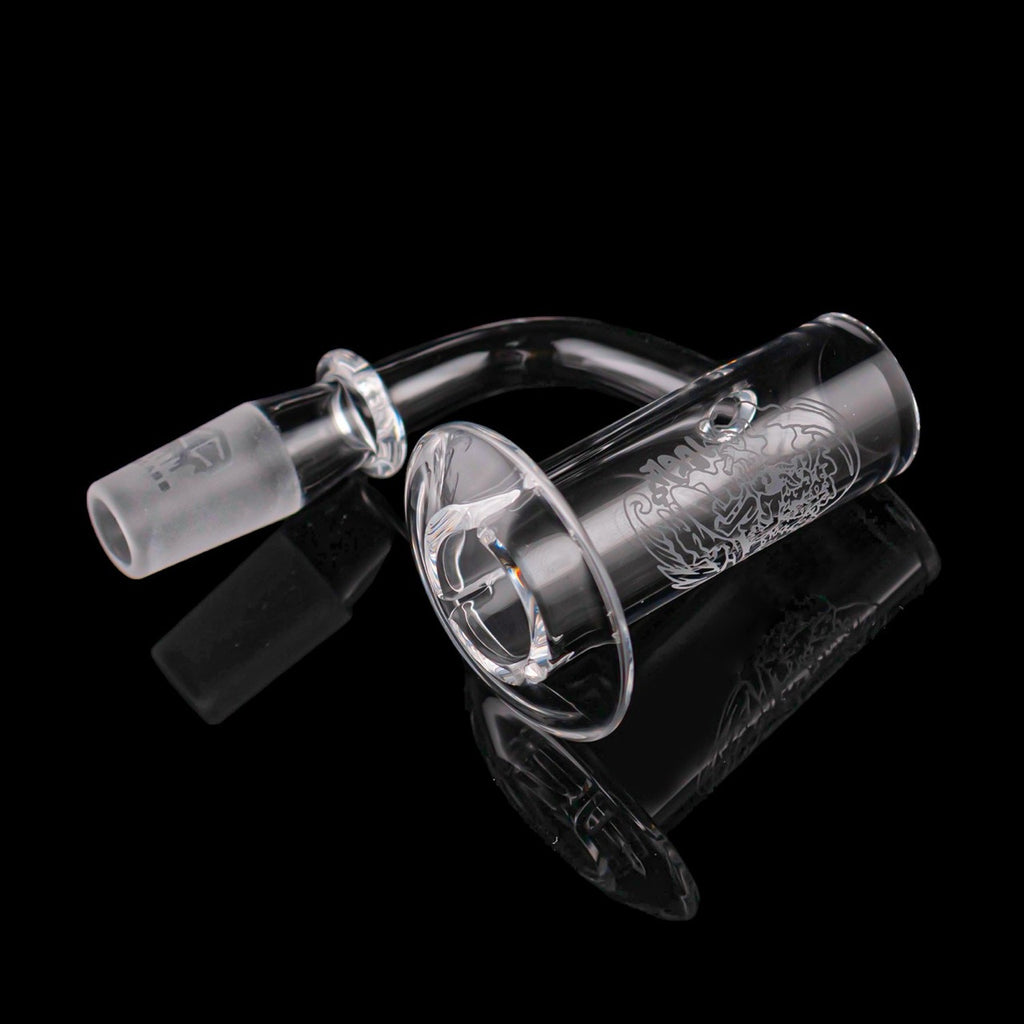 IC Glass - Tahoma Premium Quartz Banger  | 14MM 90D Quartz Banger | with Carb Cap & Terp Ball Grabber | 5 Colors