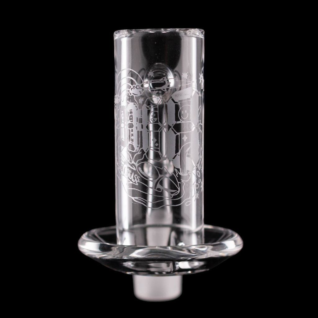 IC Glass - Tahoma Premium Quartz Banger  | 14MM 90D Quartz Banger | with Carb Cap & Terp Ball Grabber | 5 Colors