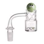 IC Glass - Grinnell | 14mm 90D Quartz Banger | Includes Terp Ball Grabber & Carb Cap | 5 Colors