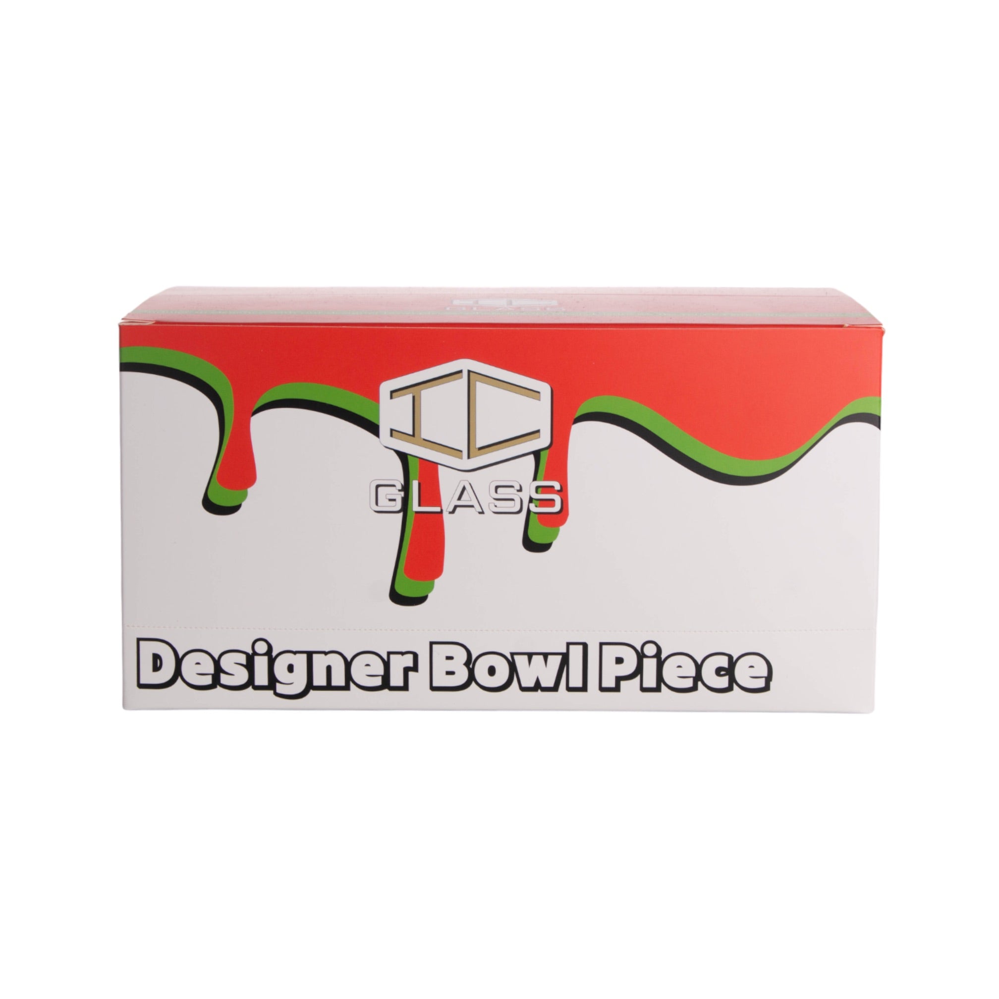 IC GLASS- Designer bowl piece with spiral colors | 8pc per Display | 2" |