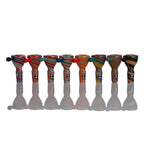 IC GLASS- Designer bowl piece with spiral colors | 8pc per Display | 2" |