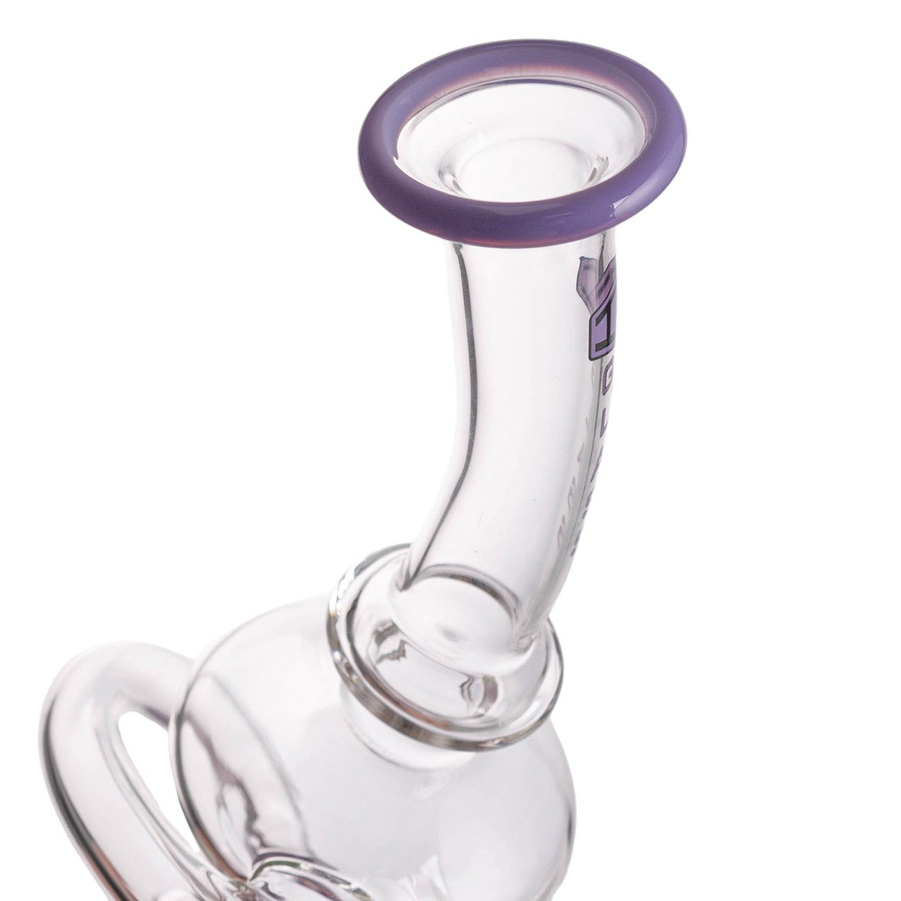 IC GLASS - Recycler with Colored Base and Lip | Premium Smoking Accessories Wholesale