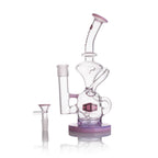 IC GLASS - Recycler with Colored Base and Lip | Premium Smoking Accessories Wholesale